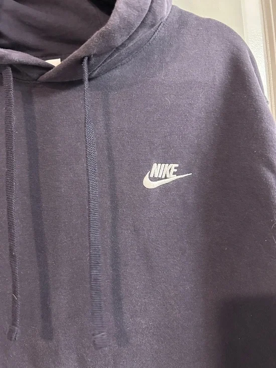 Nike Men’s Dark Purple Pullover Hoodie - Classic Logo - Picture 3 of 5